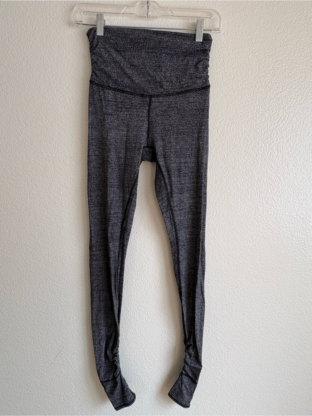 lululemon athletica black Fold-Over Waist Leggings